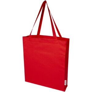 Sac shopping à soufflets Madras en coton recyclé 140 g/m² certifié GRS 12L – vue 3