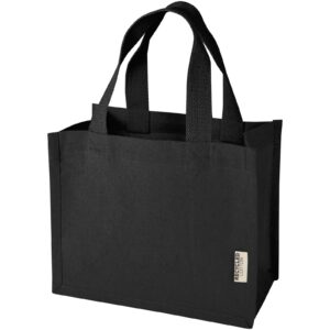 Mini sac shopping Odessa à soufflet en coton recyclé de 9 L et 220 g/m² certifié GRS – vue 2