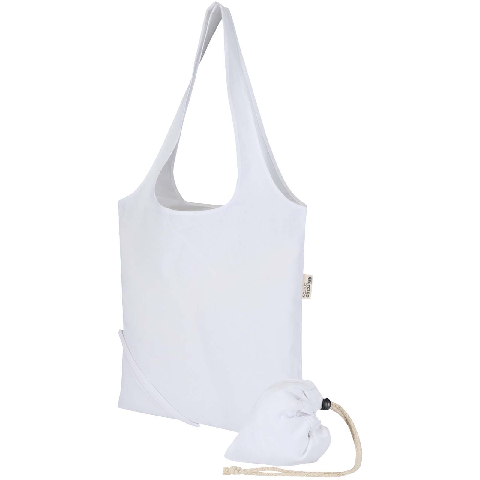 Sac fourre-tout pliable en coton recyclé GRS « Madras Blend » 140 g/m², 7 L Sac fourre-tout pliable en coton recyclé GRS « Madras Blend » 140 g/m², 7 L