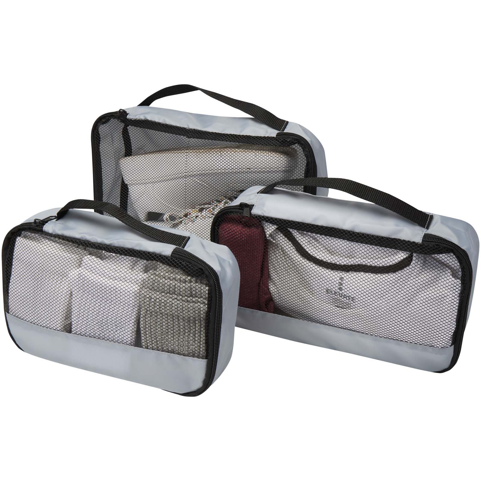 Cubes de rangement recyclés Jet GRS – lot de 3 Cubes de rangement recyclés Jet GRS – lot de 3 – vue 2
