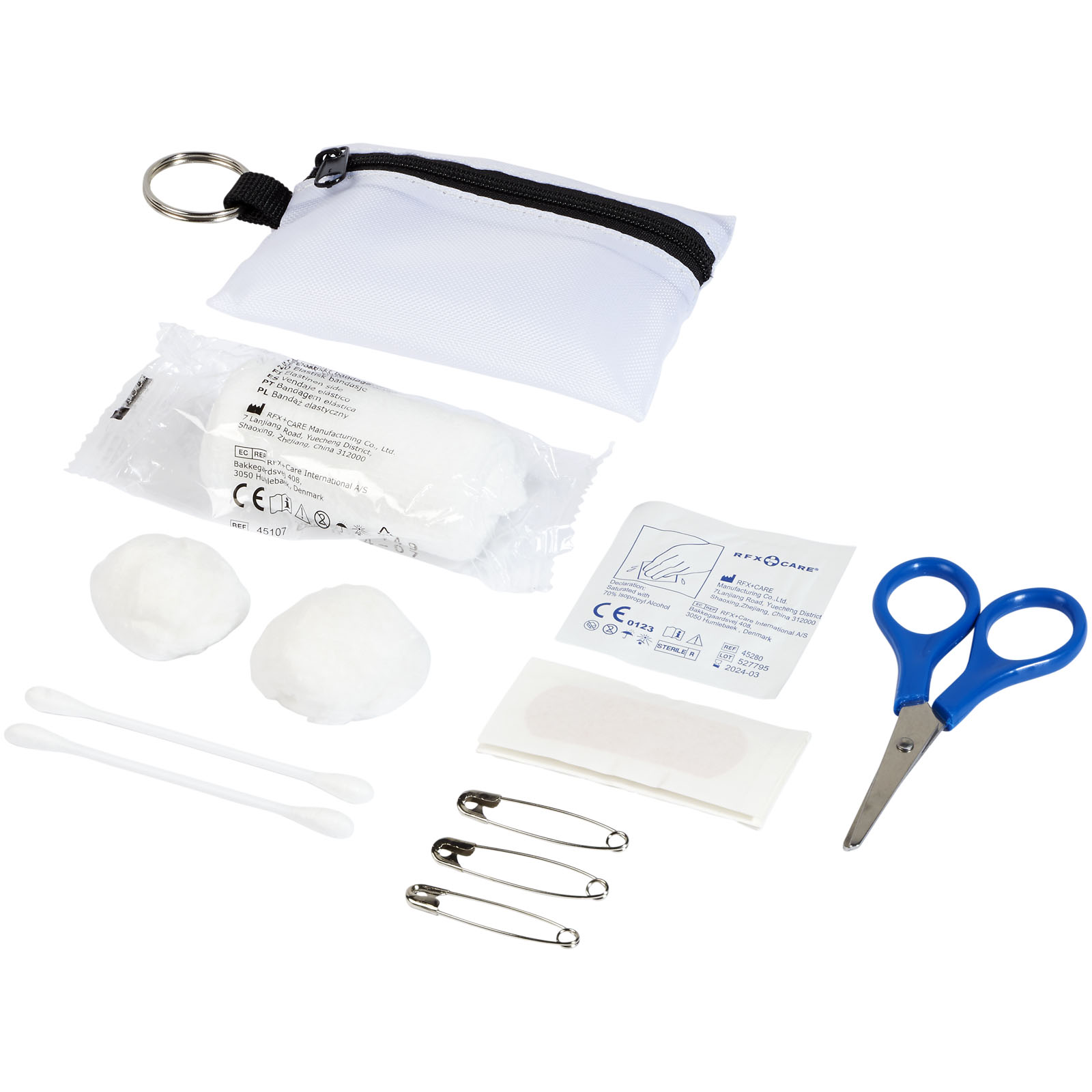 Pochette porte-clés 16 pièces pour premiers secours Valdemar Pochette porte-clés 16 pièces pour premiers secours Valdemar – vue 3