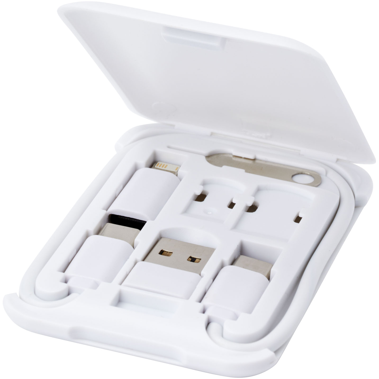 Câble de recharge modulaire en plastique recyclé Savvy avec support de téléphone Câble de recharge modulaire en plastique recyclé Savvy avec support de téléphone