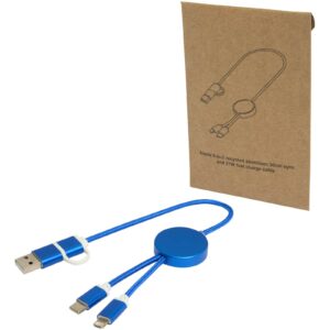 Câble 5 en 1 Alasia en aluminium et plastique recyclés de 30 cm pour la synchronisation des données et la charge rapide de 27 – vue 3