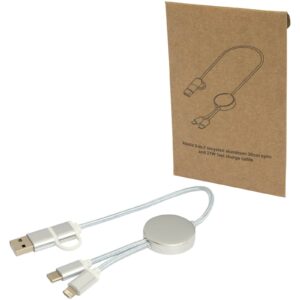 Câble 5 en 1 Alasia en aluminium et plastique recyclés de 30 cm pour la synchronisation des données et la charge rapide de 27 – vue 4