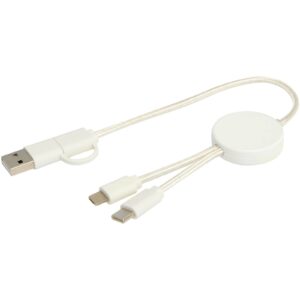 Câble 5 en 1 Citala en plastique recyclé de 30 cm pour la synchronisation des données et la charge rapide de 27 W – vue 2