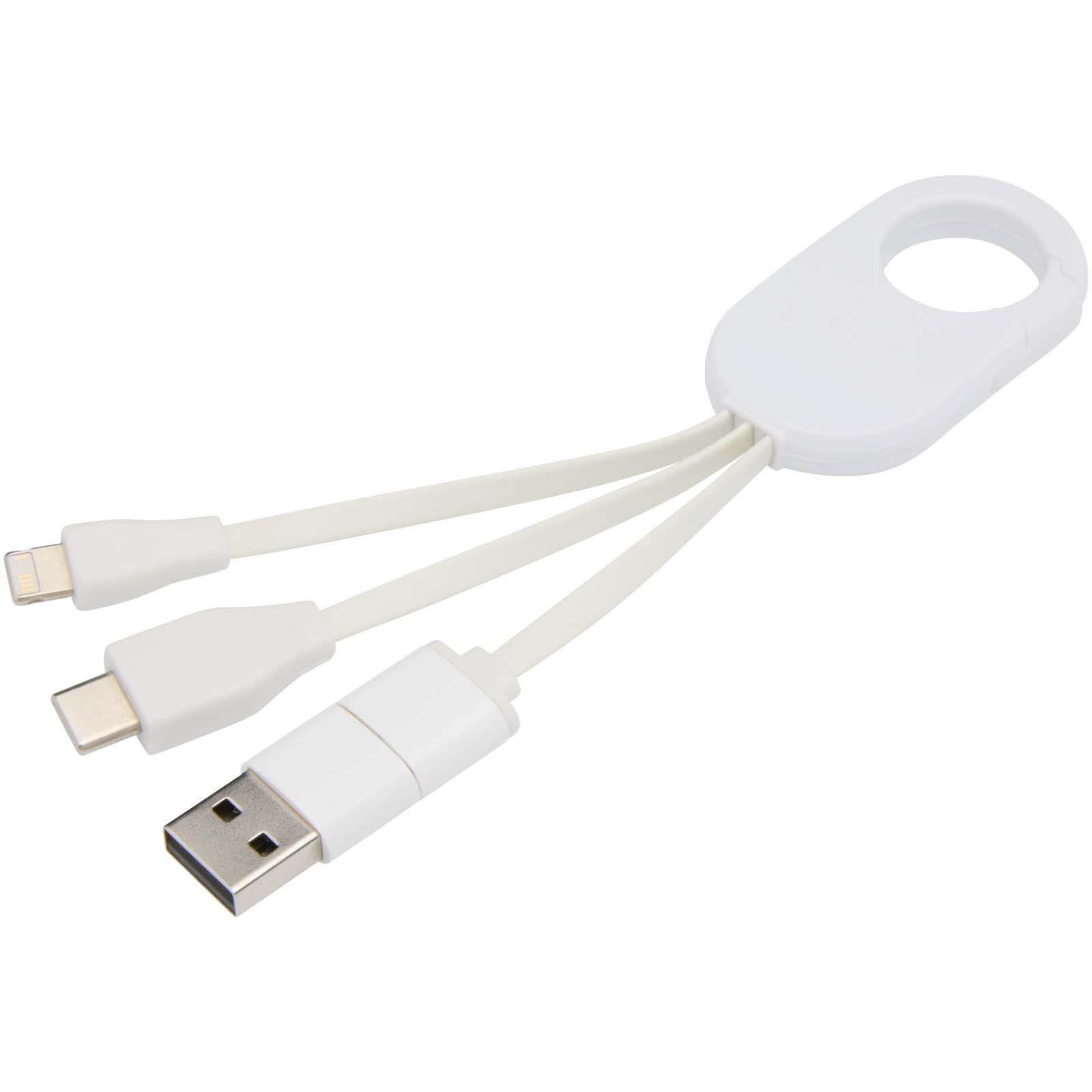 Câble de charge 4 en 1 Troop en plastique recyclé Câble de charge 4 en 1 Troop en plastique recyclé
