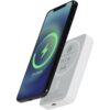 Batterie de secours Acrab magnétique sans fil de 5 000 mAh et 15 W avec PD de 20 W – fabriquée en plastique recyclé