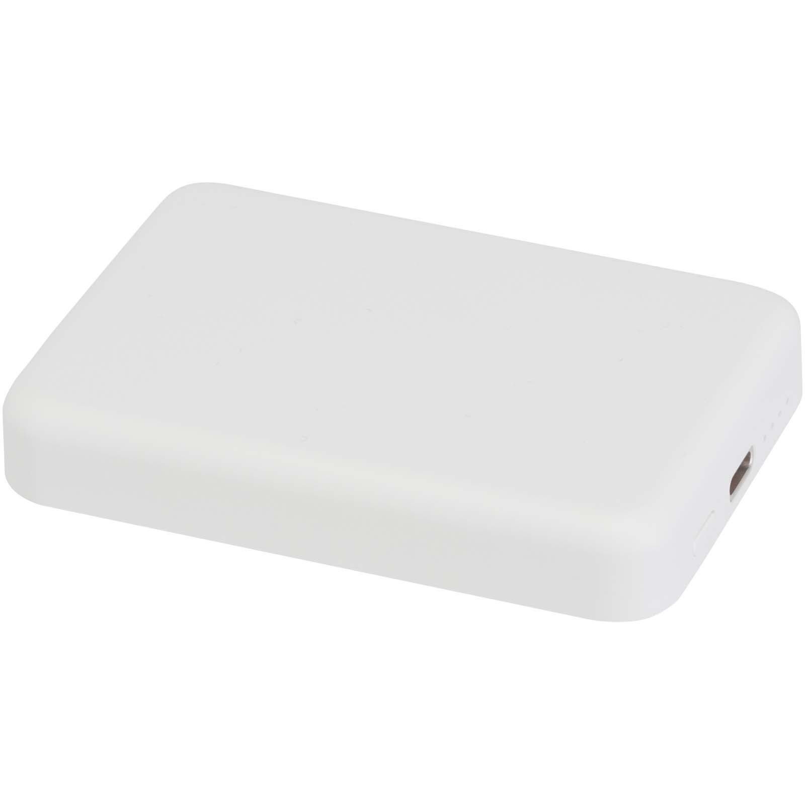 Batterie de secours Acrab magnétique sans fil de 5 000 mAh et 15 W avec PD de 20 W – fabriquée en plastique recyclé Batterie de secours Acrab magnétique sans fil de 5 000 mAh et 15 W avec PD de 20 W – fabriquée en plastique recyclé – vue 2