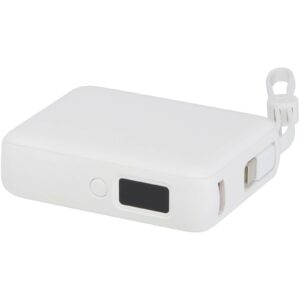 Batterie externe Acrux de 10 000 mAh et 35 W pour tablette avec câble Type-C intégré – fabriquée en plastique recyclé – vue 2