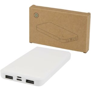 Batterie de secours Intan de 10 000 mAh et 10 W en plastique recyclé