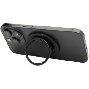 Support de téléphone Albali magnétique en plastique recyclé avec anneau de support – vue 3