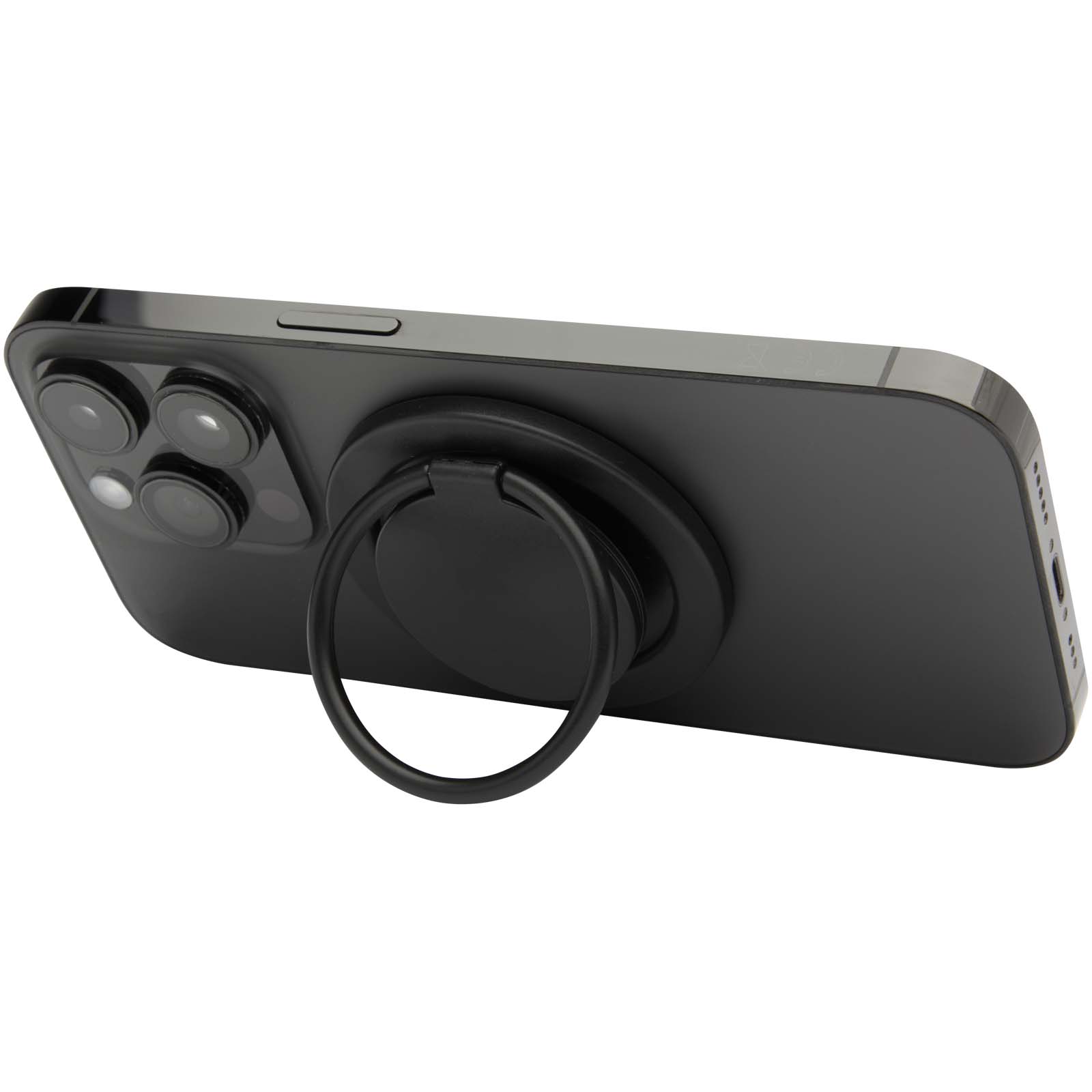 Support de téléphone Albali magnétique en plastique recyclé avec anneau de support Support de téléphone Albali magnétique en plastique recyclé avec anneau de support – vue 3