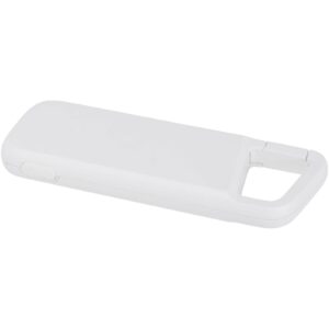 Batterie externe Alkes de 5 000 mAh et 12 W en plastique recyclé résistante à l’eau avec mousqueton – vue 2