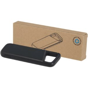 Batterie externe Alkes de 5 000 mAh et 12 W en plastique recyclé résistante à l’eau avec mousqueton – vue 3