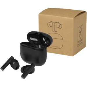 Oreillette Bluetooth® True Wireless Alterf en plastique recyclé avec embouts en silicone – vue 3