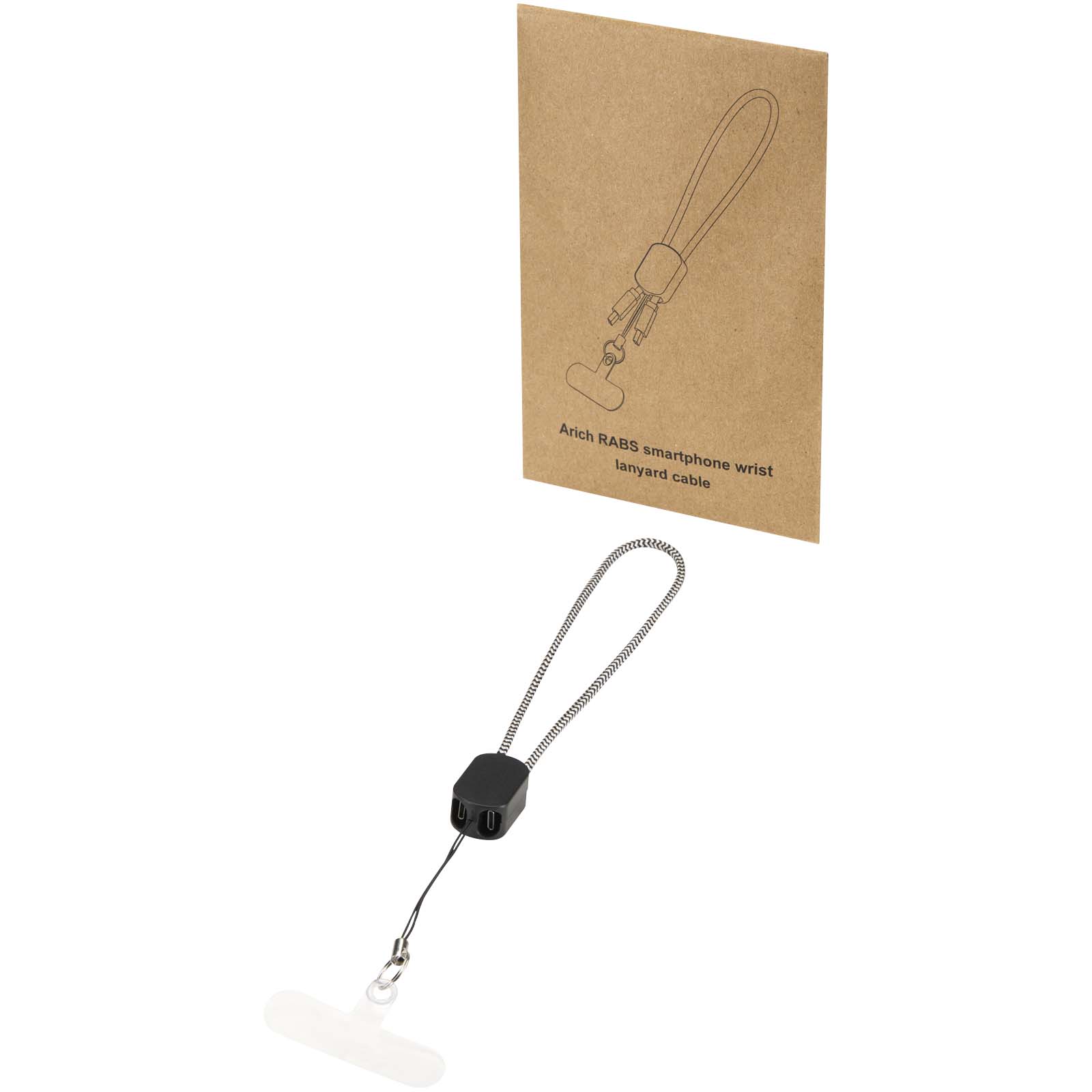 Lanyard de poignet recyclé Arich RCS avec câble de recharge Type-C de 20 W intégré Lanyard de poignet recyclé Arich RCS avec câble de recharge Type-C de 20 W intégré