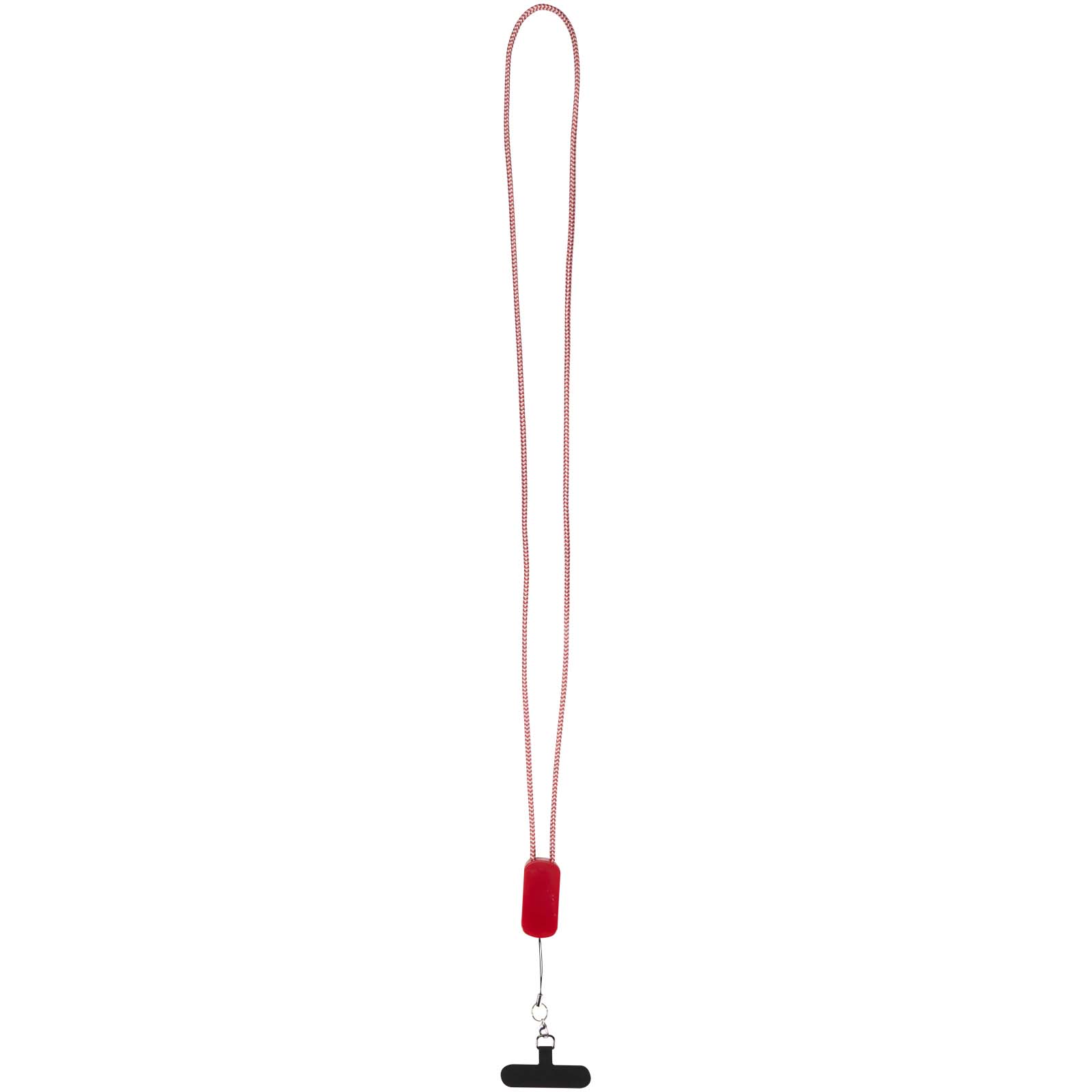 Tour de cou pour smartphone Anser en plastique recyclé avec câble intégré 5 en 1 de 27 W Tour de cou pour smartphone Anser en plastique recyclé avec câble intégré 5 en 1 de 27 W – vue 3