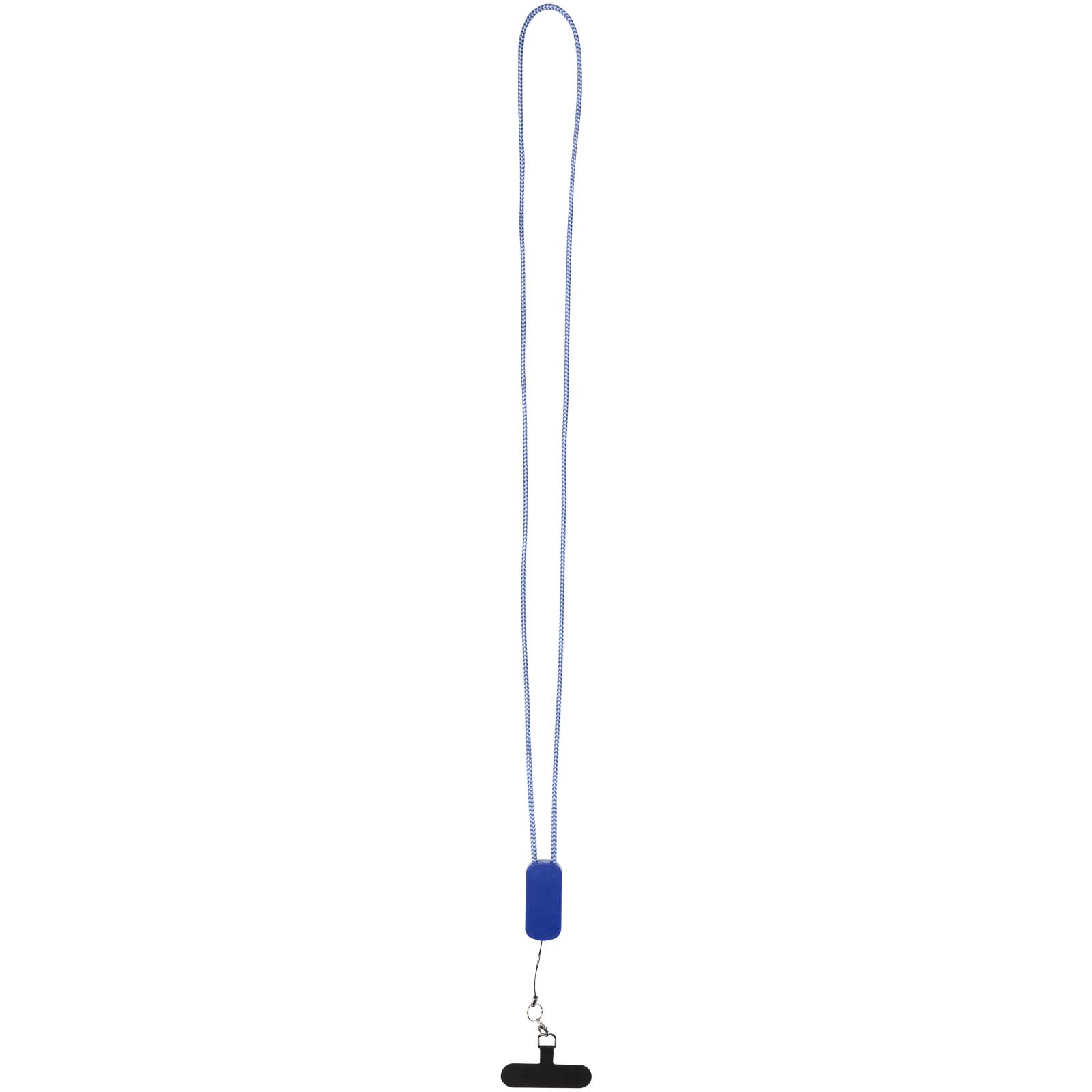 Tour de cou pour smartphone Anser en plastique recyclé avec câble intégré 5 en 1 de 27 W Tour de cou pour smartphone Anser en plastique recyclé avec câble intégré 5 en 1 de 27 W – vue 4