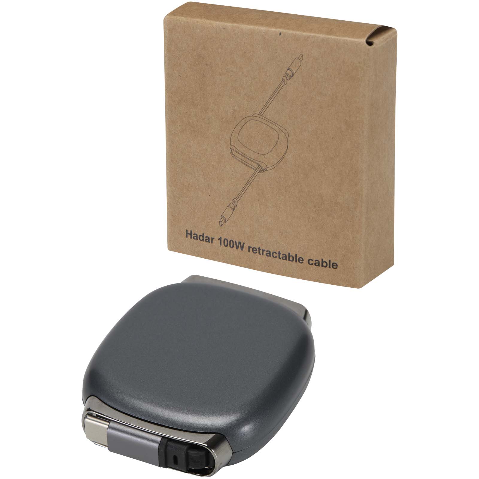 Câble de recharge PD CarPlay rétractable en plastique recyclé Alphard 100 W Câble de recharge PD CarPlay rétractable en plastique recyclé Alphard 100 W – vue 3