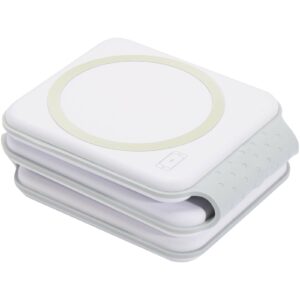 Chargeur sans fil pliable Armus 3 en 1 de 15 W en plastique recyclé – vue 2