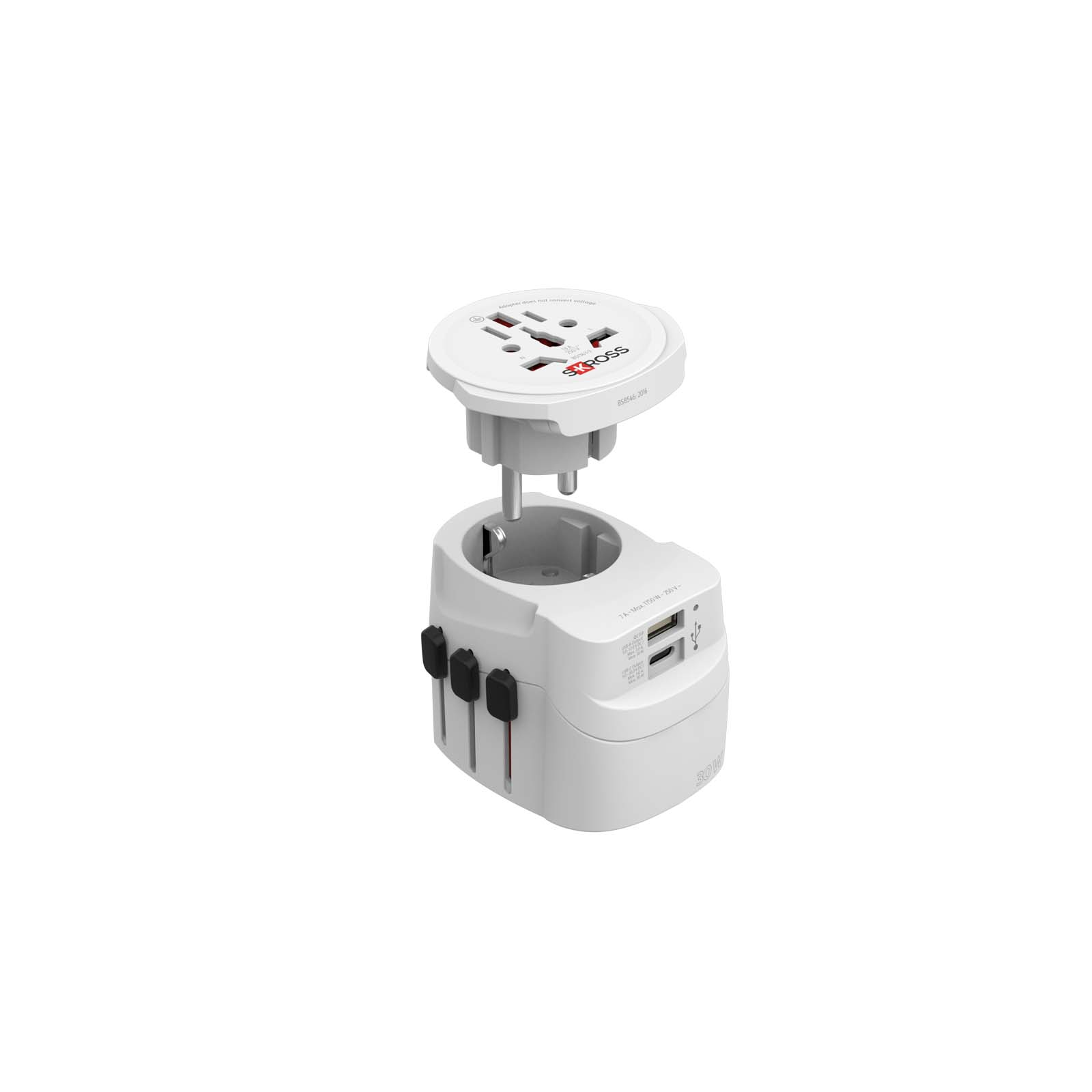 Adaptateur universel SKROSS® PRO Light USB AC30PD Adaptateur universel SKROSS® PRO Light USB AC30PD