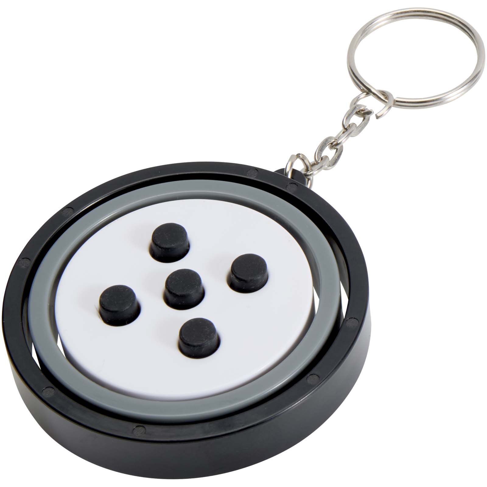 Porte-clés fidget gyroscope en plastique recyclé Spinx Porte-clés fidget gyroscope en plastique recyclé Spinx