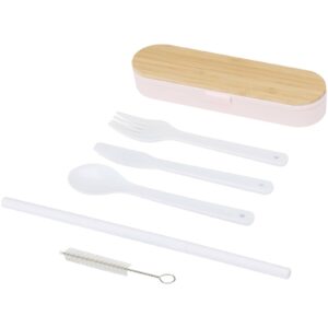 Ensemble de couverts Runa avec couvercle en bambou – vue 3