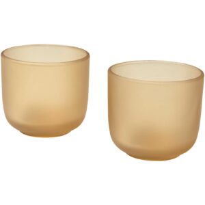 Gobelets en verre Male de 200 ml – lot de 2 en finition mate