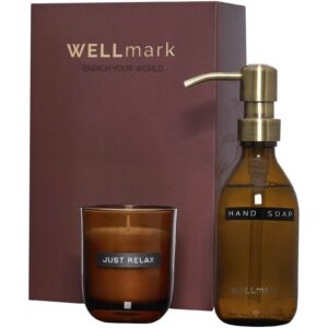 Distributeur de savon pour les mains de 250 ml et ensemble de bougies parfumées de 150 g Wellmark Discovery- parfum linge fra – vue 3