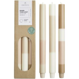 Bougies d’aspect craie Originalhome par lot de 4