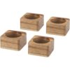 Ronds de serviette en bois d&rsquo;acacia Napora