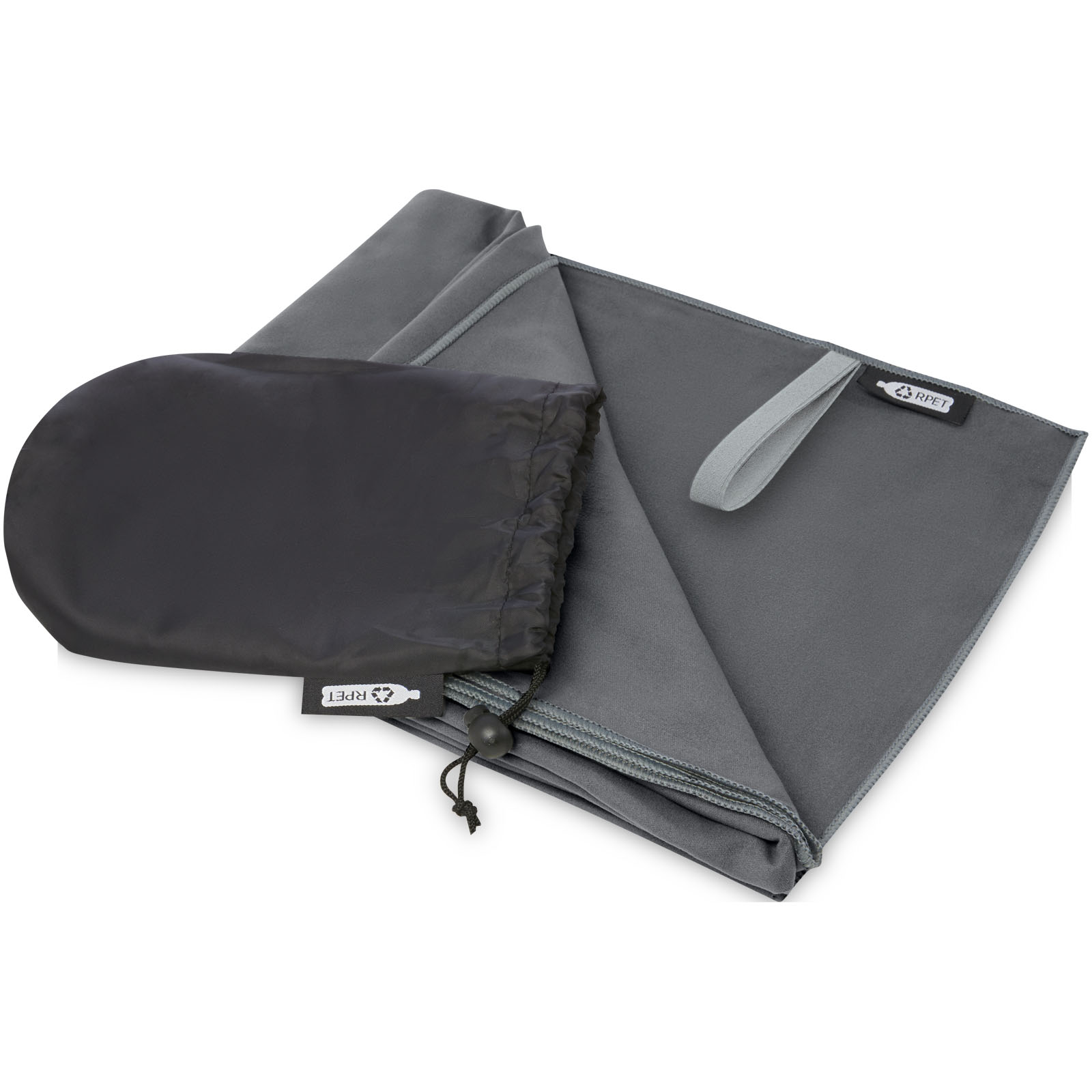 Serviette Pieter ultra-légère à séchage rapide fabriquée en PET recyclé 130 x 80 cm Serviette Pieter ultra-légère à séchage rapide fabriquée en PET recyclé 130 x 80 cm – vue 4