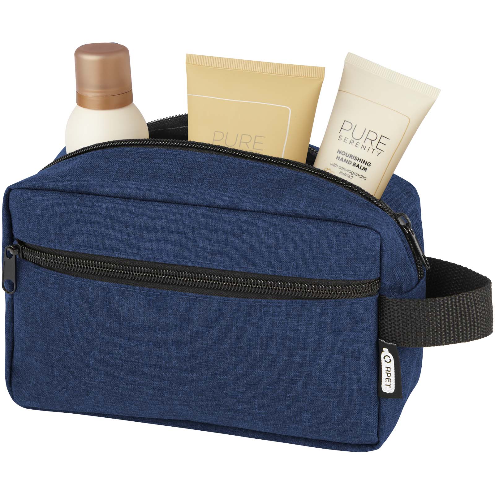 Trousse de toilette Ross en RPET certifié GRS de 1,5 L Trousse de toilette Ross en RPET certifié GRS de 1,5 L – vue 2