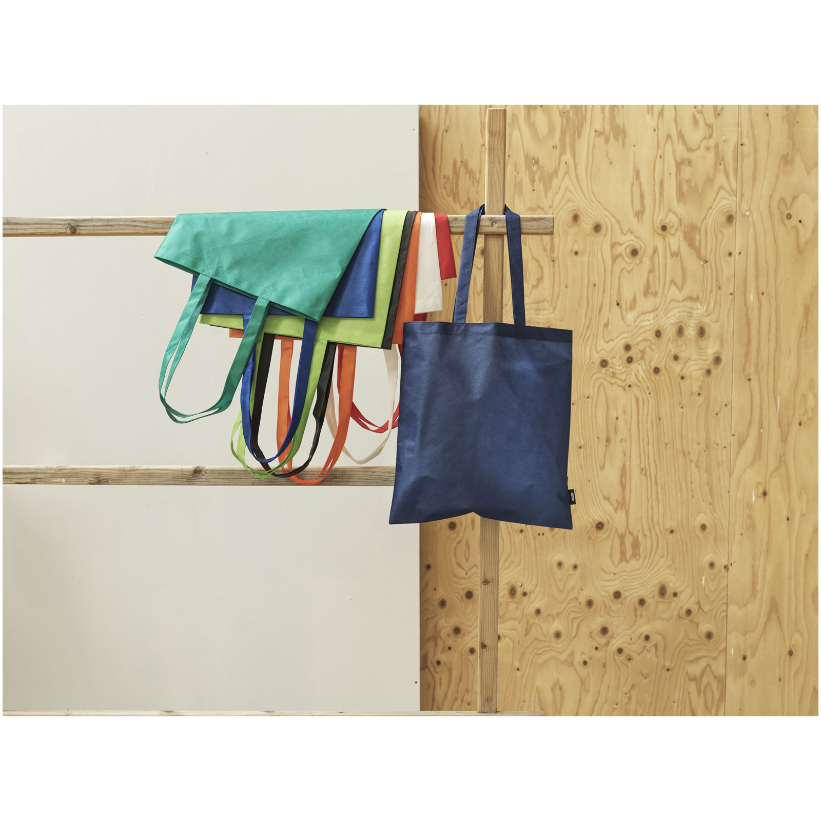 Sac shopping convention Zeus de 6 L non tissé recyclé certifié GRS Sac shopping convention Zeus de 6 L non tissé recyclé certifié GRS – vue 2
