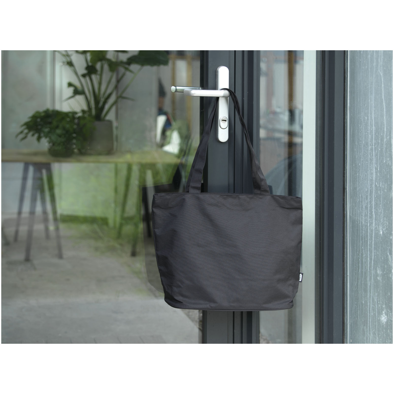 Sac shopping Panama de 20 L avec fermeture éclair recyclé certifié GRS Sac shopping Panama de 20 L avec fermeture éclair recyclé certifié GRS – vue 2