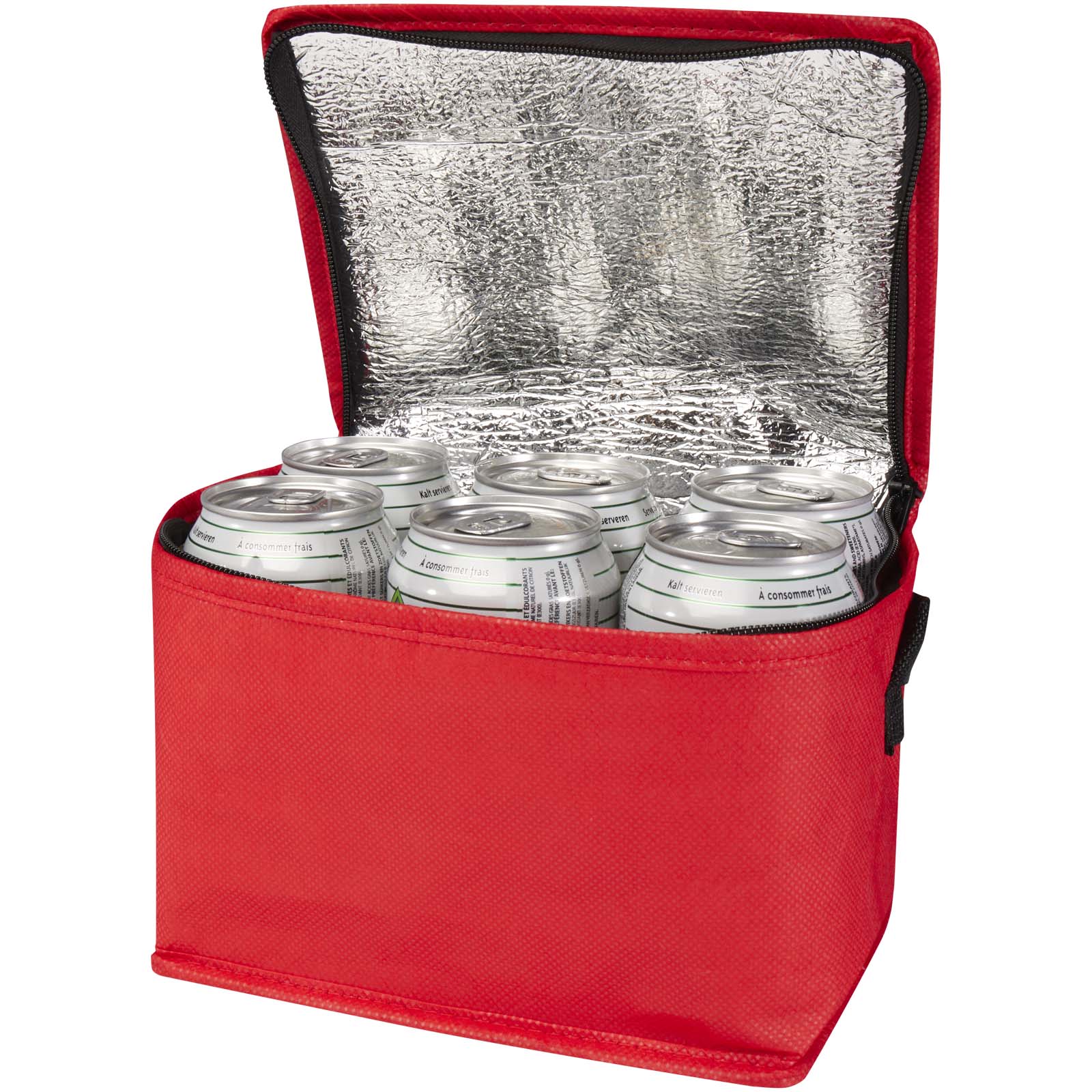 Sac isotherme Spectrum non tissé recyclé GRS de 4L pour 6 canettes Sac isotherme Spectrum non tissé recyclé GRS de 4L pour 6 canettes – vue 3