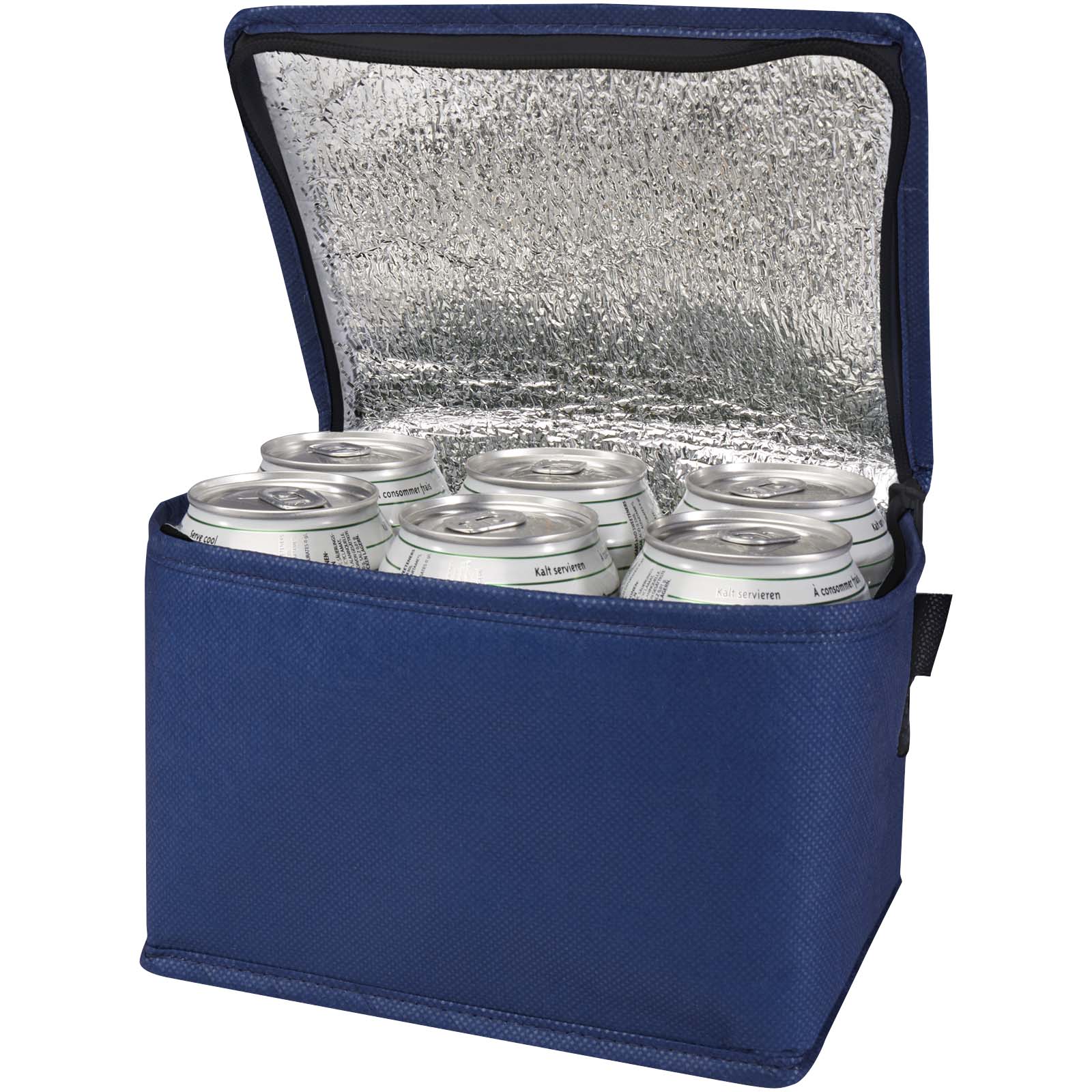 Sac isotherme Spectrum non tissé recyclé GRS de 4L pour 6 canettes Sac isotherme Spectrum non tissé recyclé GRS de 4L pour 6 canettes – vue 4