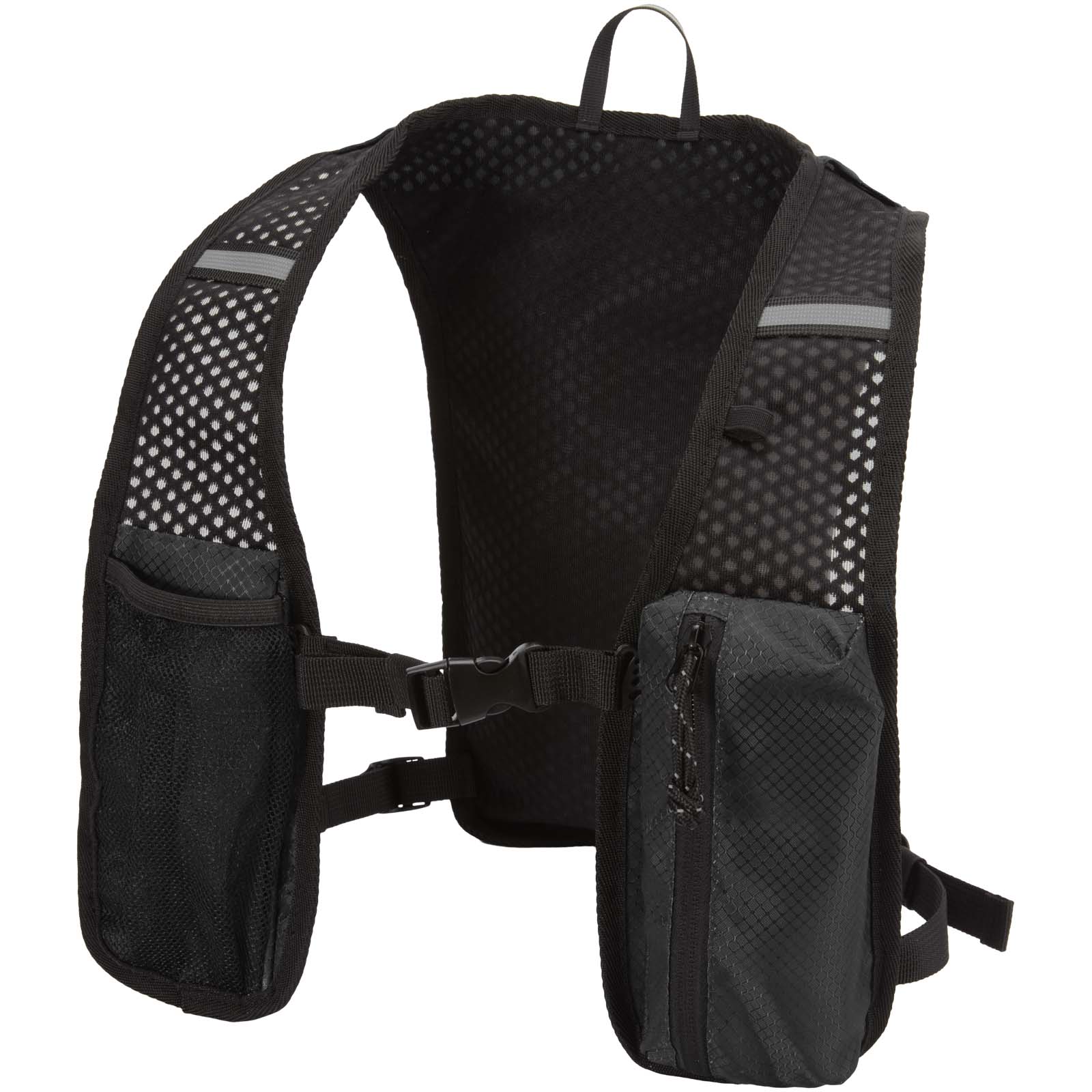 Gilet de course Varyon de 5 L en matériaux recyclés certifiés GRS avec système d’hydratation Gilet de course Varyon de 5 L en matériaux recyclés certifiés GRS avec système d’hydratation – vue 4