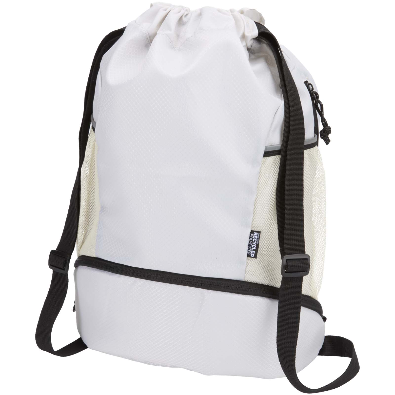 Sac de sport Varyon à cordon en matériaux recyclés certifiés GRS avec compartiment inférieur de 18 L Sac de sport Varyon à cordon en matériaux recyclés certifiés GRS avec compartiment inférieur de 18 L