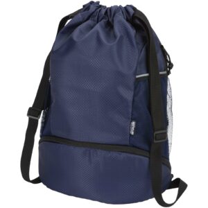 Sac de sport Varyon à cordon en matériaux recyclés certifiés GRS avec compartiment inférieur de 18 L – vue 3