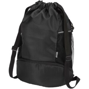 Sac de sport Varyon à cordon en matériaux recyclés certifiés GRS avec compartiment inférieur de 18 L – vue 4