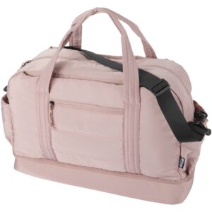Sac de voyage Puffer recyclé certifié GRS avec fond isolé de 30 L – vue 3