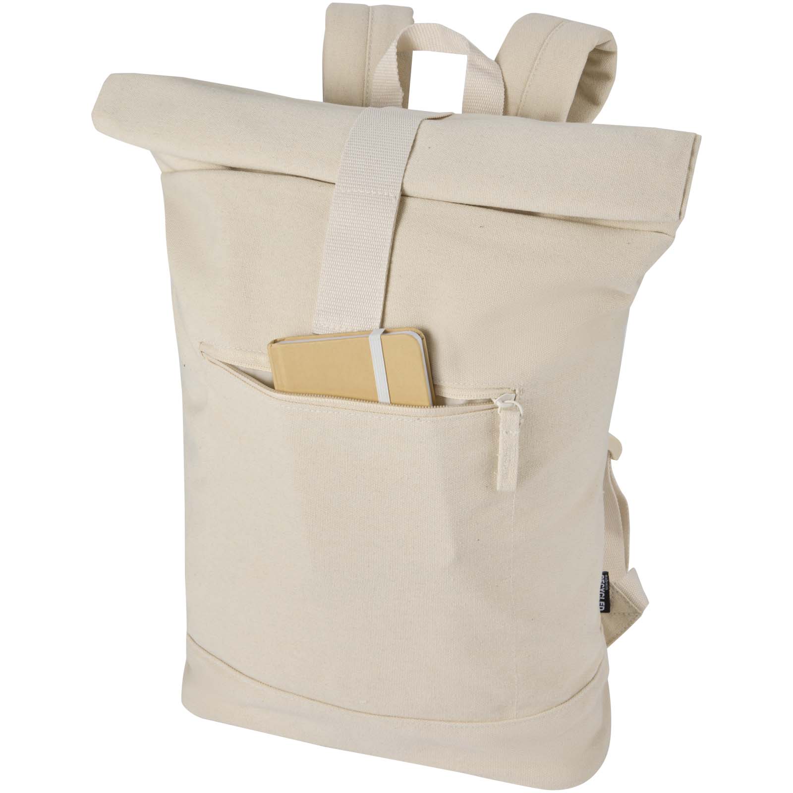 Sac à dos à fermeture enroulable Recanvas recyclé et certifié GRS de 14″ et 16 L Sac à dos à fermeture enroulable Recanvas recyclé et certifié GRS de 14″ et 16 L – vue 2
