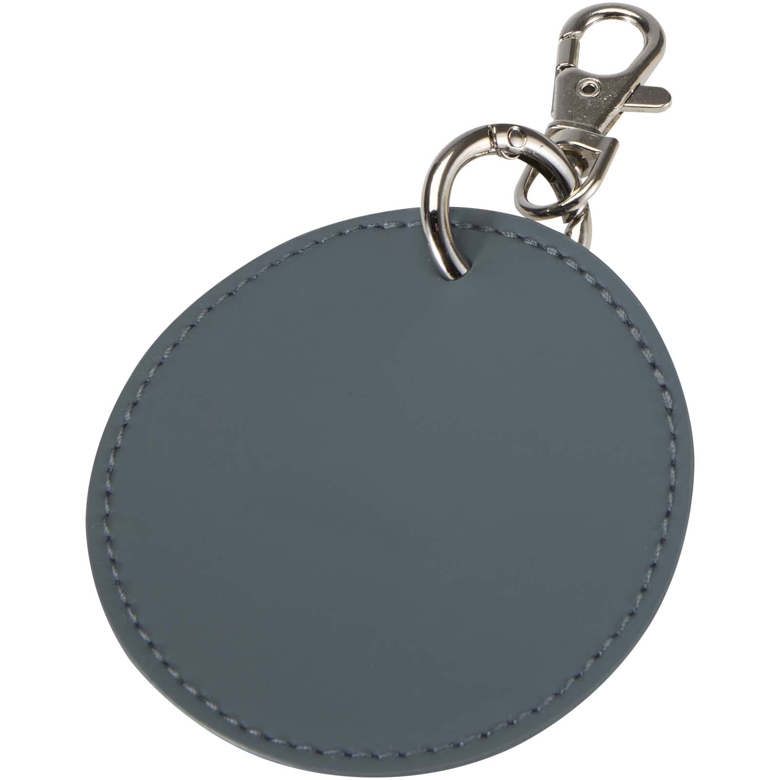 Porte-clés rond à breloques en matériaux recyclés certifié GRS Resi Plus Porte-clés rond à breloques en matériaux recyclés certifié GRS Resi Plus – vue 4