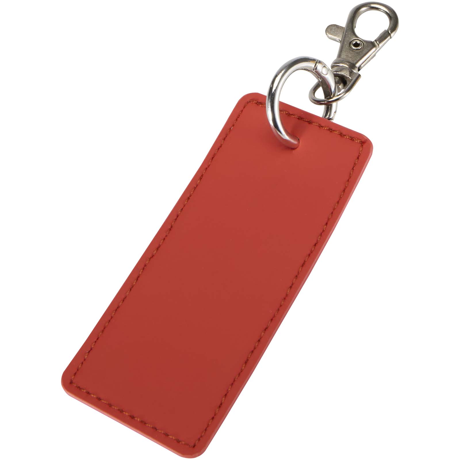 Porte-clés rectangulaire à breloques en matériaux recyclés certifié GRS Resi Plus Porte-clés rectangulaire à breloques en matériaux recyclés certifié GRS Resi Plus – vue 3