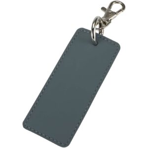 Porte-clés rectangulaire à breloques en matériaux recyclés certifié GRS Resi Plus – vue 4