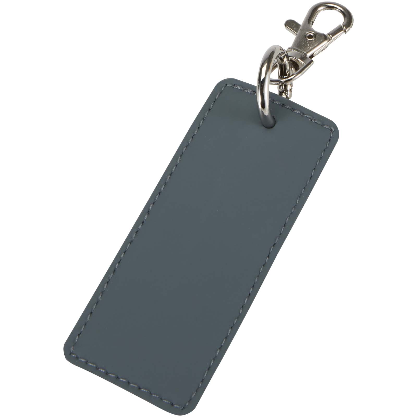 Porte-clés rectangulaire à breloques en matériaux recyclés certifié GRS Resi Plus Porte-clés rectangulaire à breloques en matériaux recyclés certifié GRS Resi Plus – vue 4