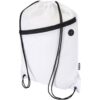 Sac à cordon Oriole en RPET avec poche avant zippée, 5 L