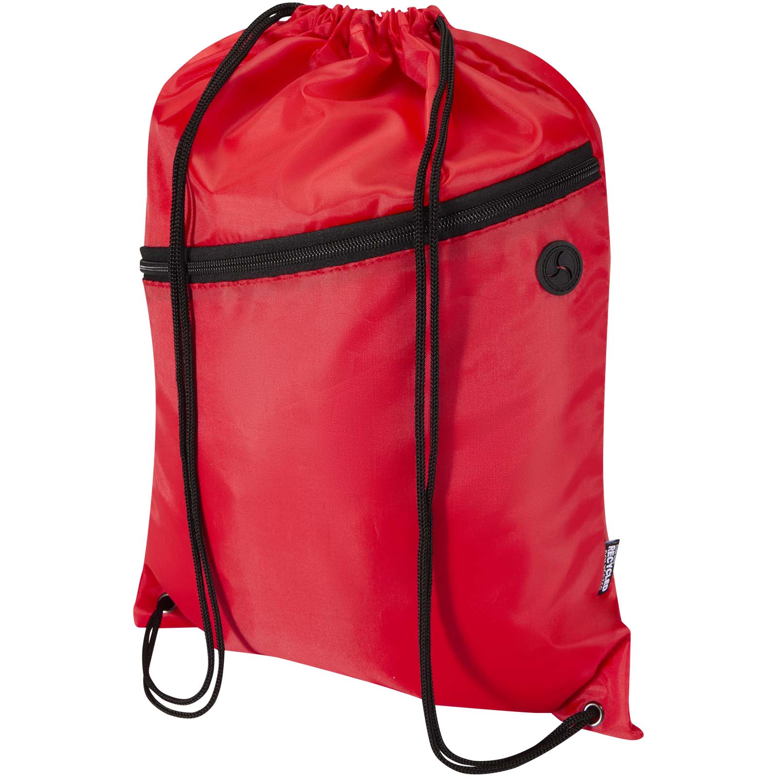 Sac à cordon Oriole en RPET avec poche avant zippée, 5 L Sac à cordon Oriole en RPET avec poche avant zippée, 5 L – vue 4
