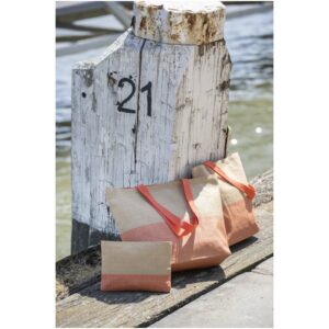 Pochette en papier paille Rhythm avec fermeture à glissière, 3 L – vue 2